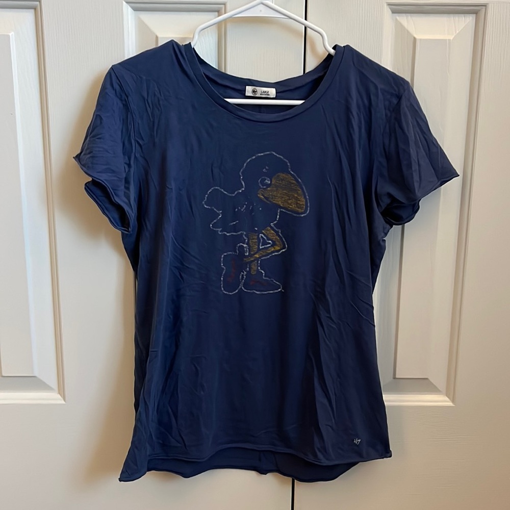 47’ Vintage Kansas Jayhawks Shirt, size L, never worn
